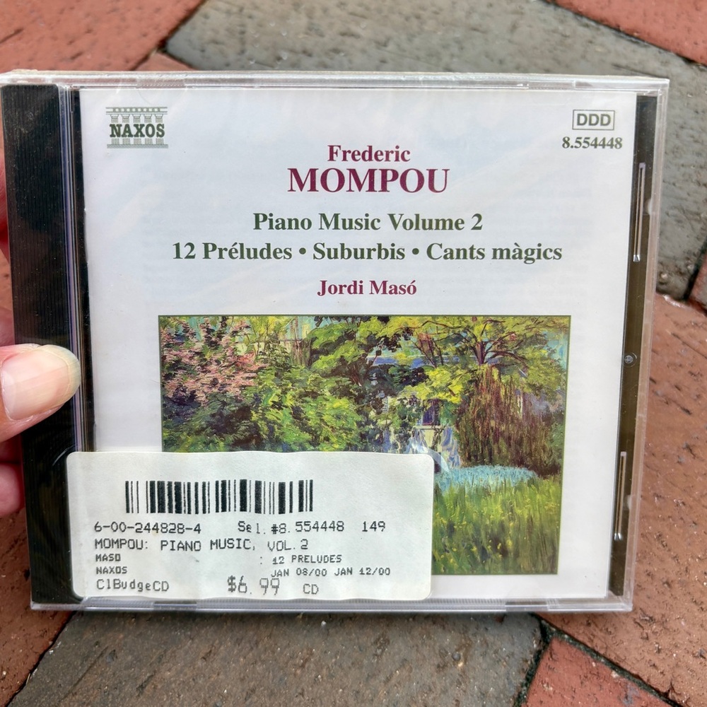 1999 Frederic Mompou Piano Music Volume 2 Vintage Music CD 12 Preludes Suburbis